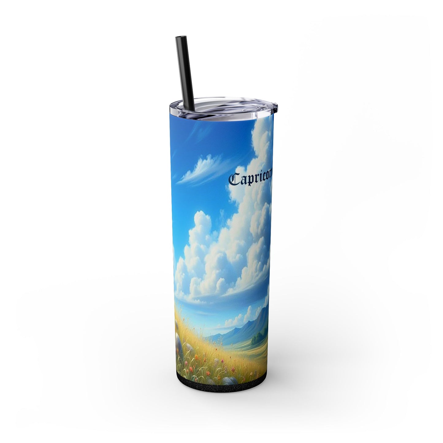 Zodiac Capricorn Tumbler with Straw, 20oz