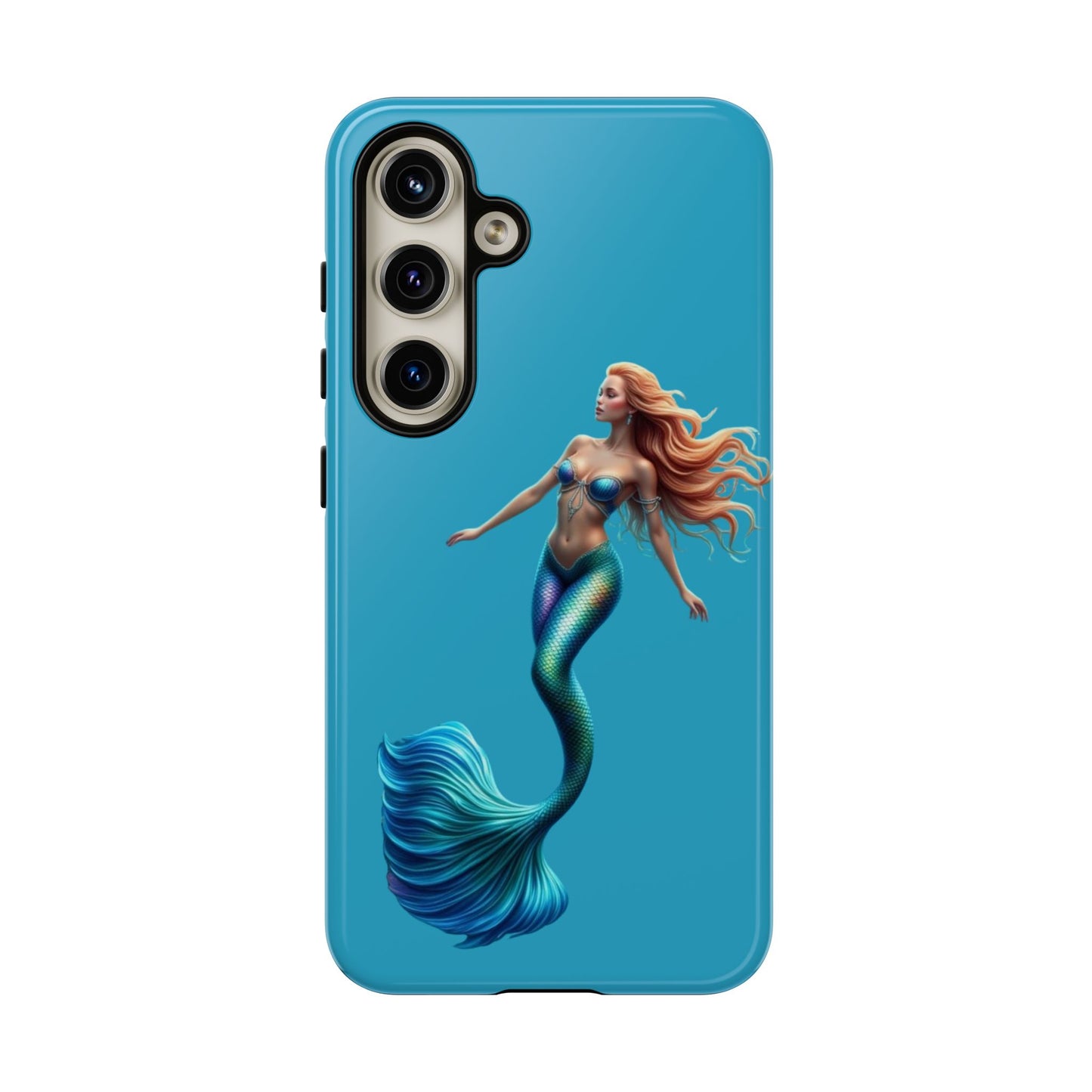 Mermaid Phone Case, Tough Phone Cover, Ocean Lover Gift, Cute Mermaid Accessory, Summer Vibes Case