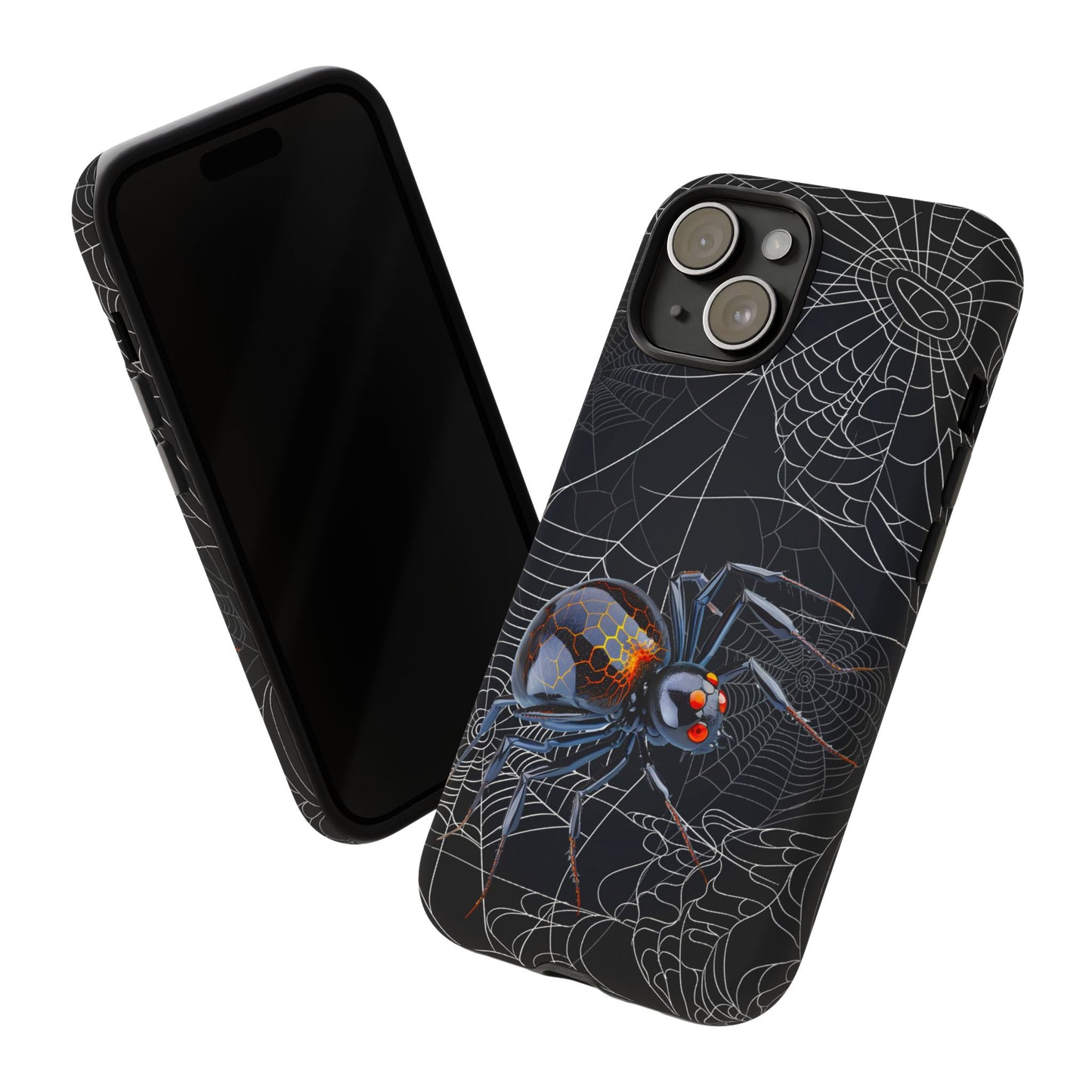 Spider Web Phone Case - Tough Cases for Halloween, Spooky Decor, Gift for Teens, Gothic Style, Unique Customizable Covers