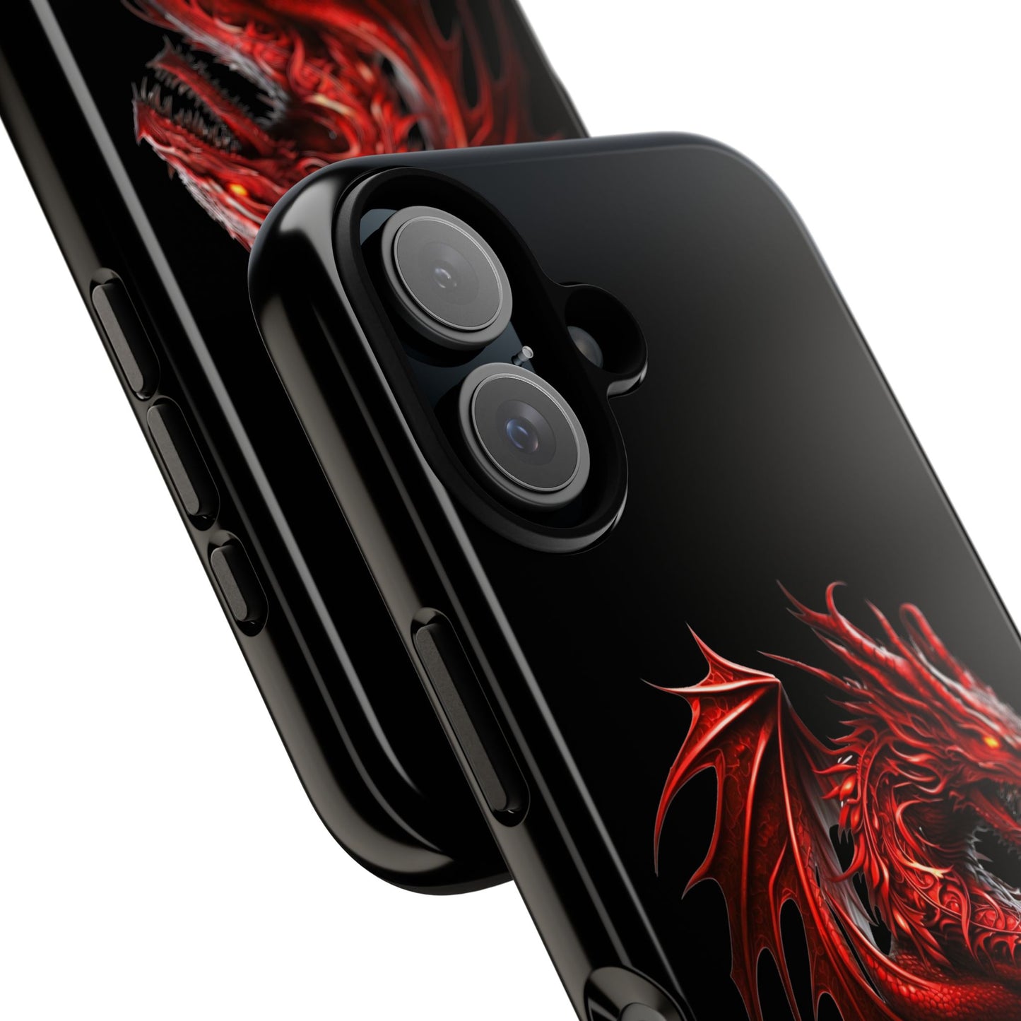 Red Dragon Phone Case, Fantasy Case, Tough Phone Cover, Gift for Gamers, Dragon Lover, Unique Mobile Accessory