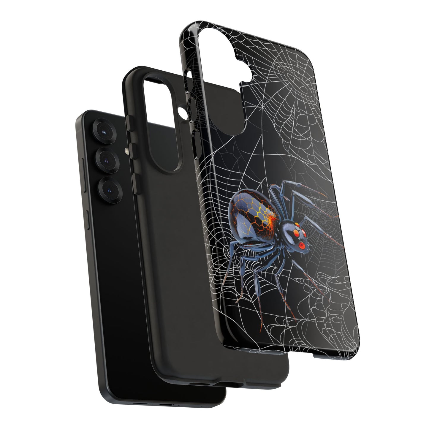 Spider Web Phone Case - Tough Cases for Halloween, Spooky Decor, Gift for Teens, Gothic Style, Unique Customizable Covers