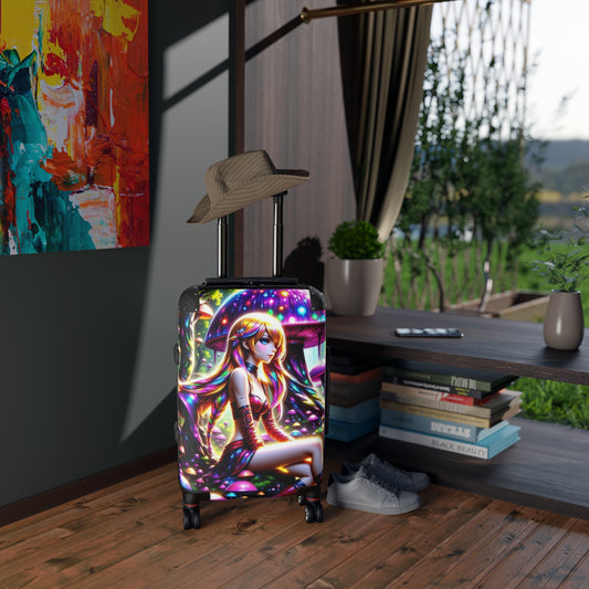 Sexy Anime Alice in Wonderland, Fantasy Luggage, Stylish Travel Suitcase, Adventure Bag, Novelty Carry-On, Perfect for Travelers, Gift for Travelers