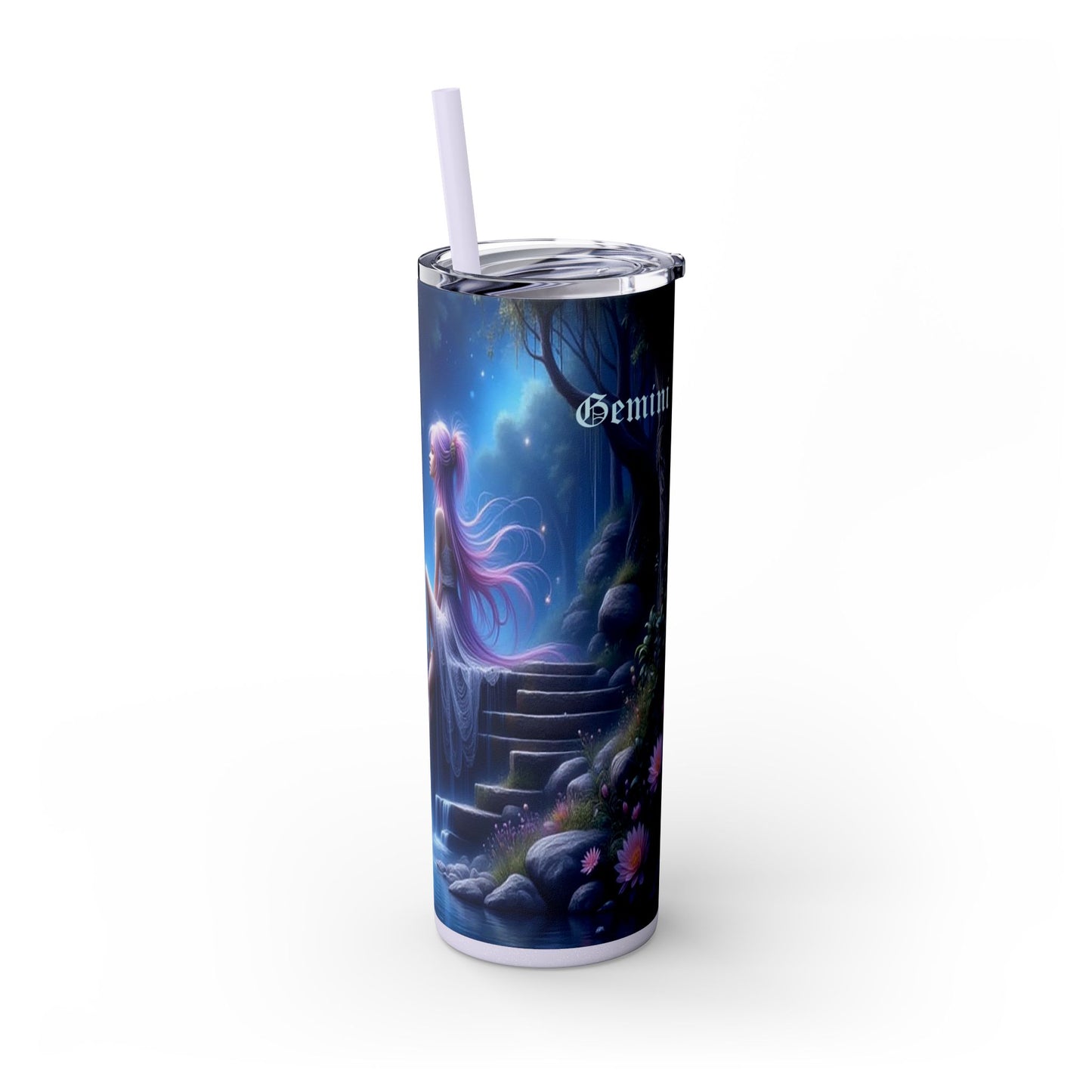 Zodiac Gemini Tumbler with Straw, 20oz