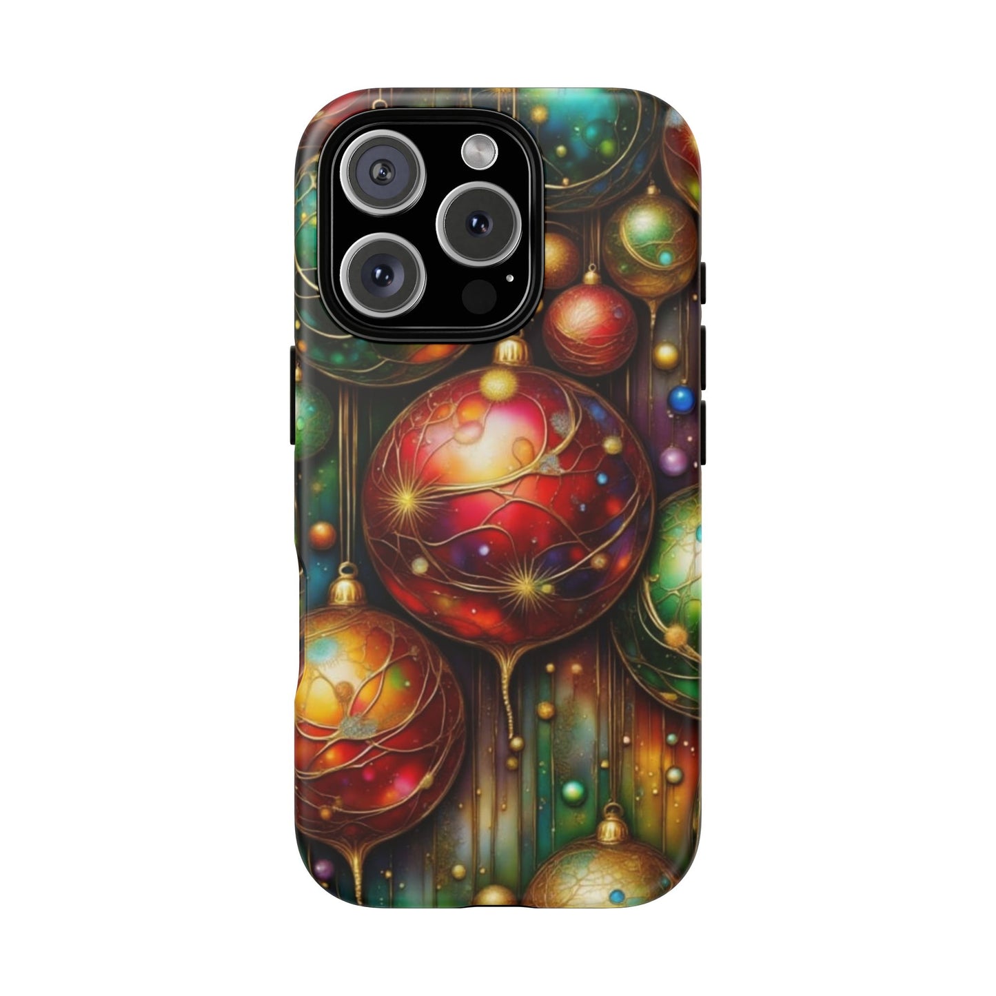 Colorful Holiday Phone Case, Festive Smartphone Cover, Christmas Gift, Artistic Phone Protector, Unique Holiday Accessory