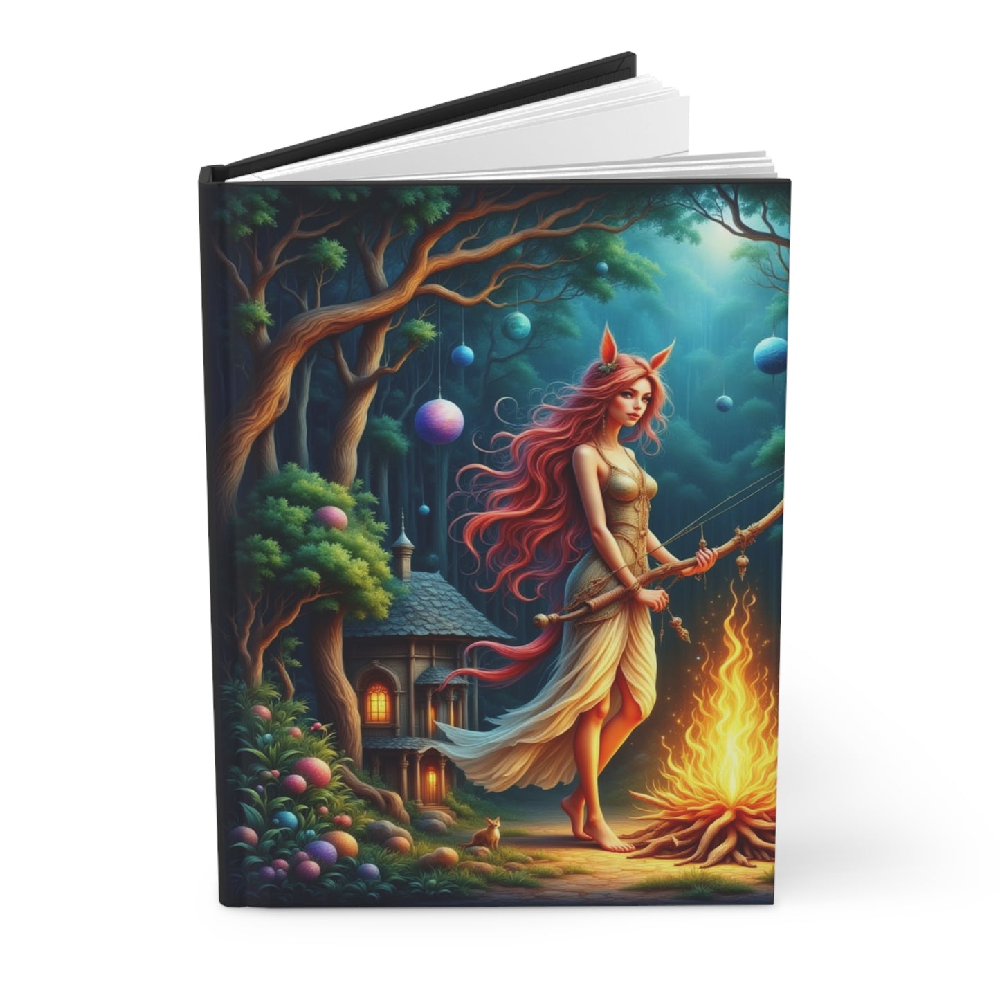 Enchanted Forest Journal, Colorful Hardcover Notebook for Writers, Artists, and Dreamers, Ideal Gift for Holidays, Creative Journal