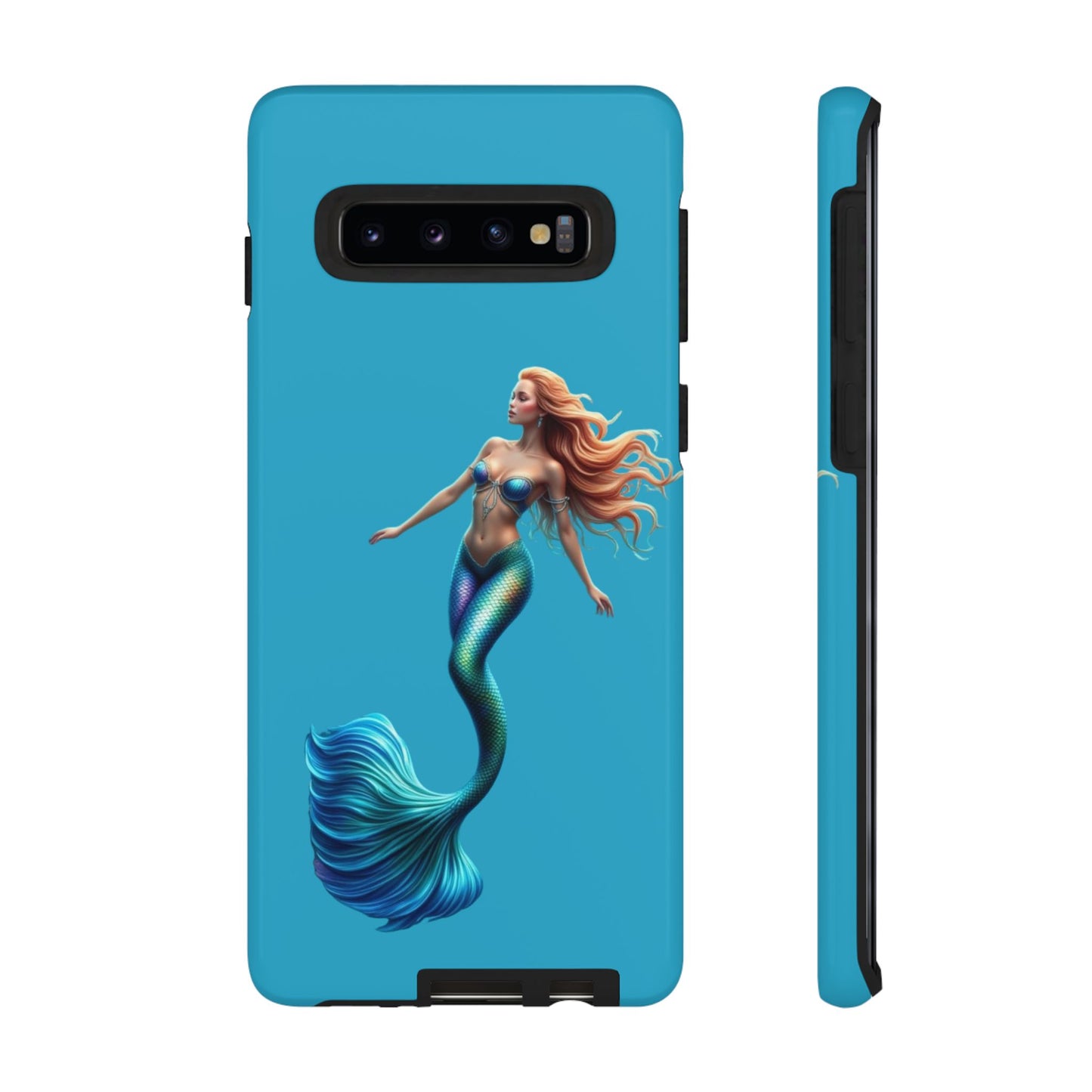 Mermaid Phone Case, Tough Phone Cover, Ocean Lover Gift, Cute Mermaid Accessory, Summer Vibes Case