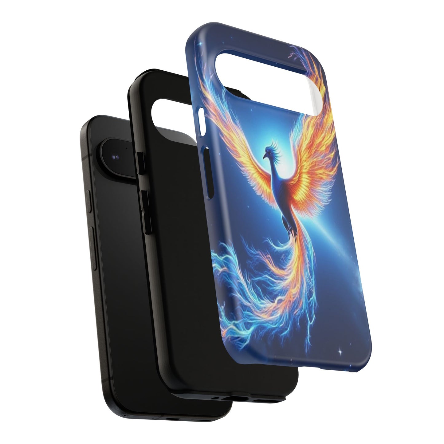 Phoenix Tough Case, Blue Bird Phone Case, Fantasy Designs, Space theme