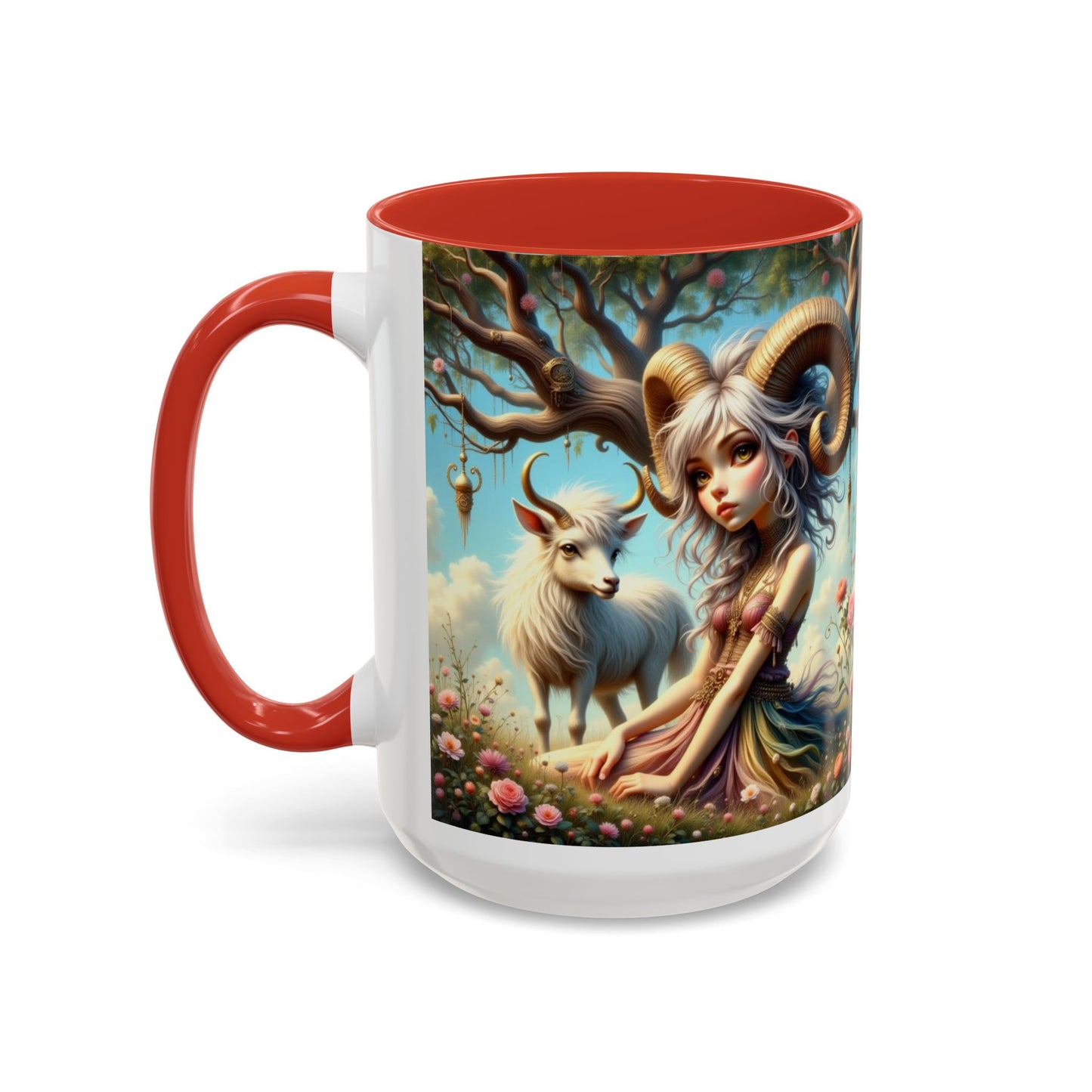 Astrology Aries, Accent Coffee Mug - 11 & 15oz