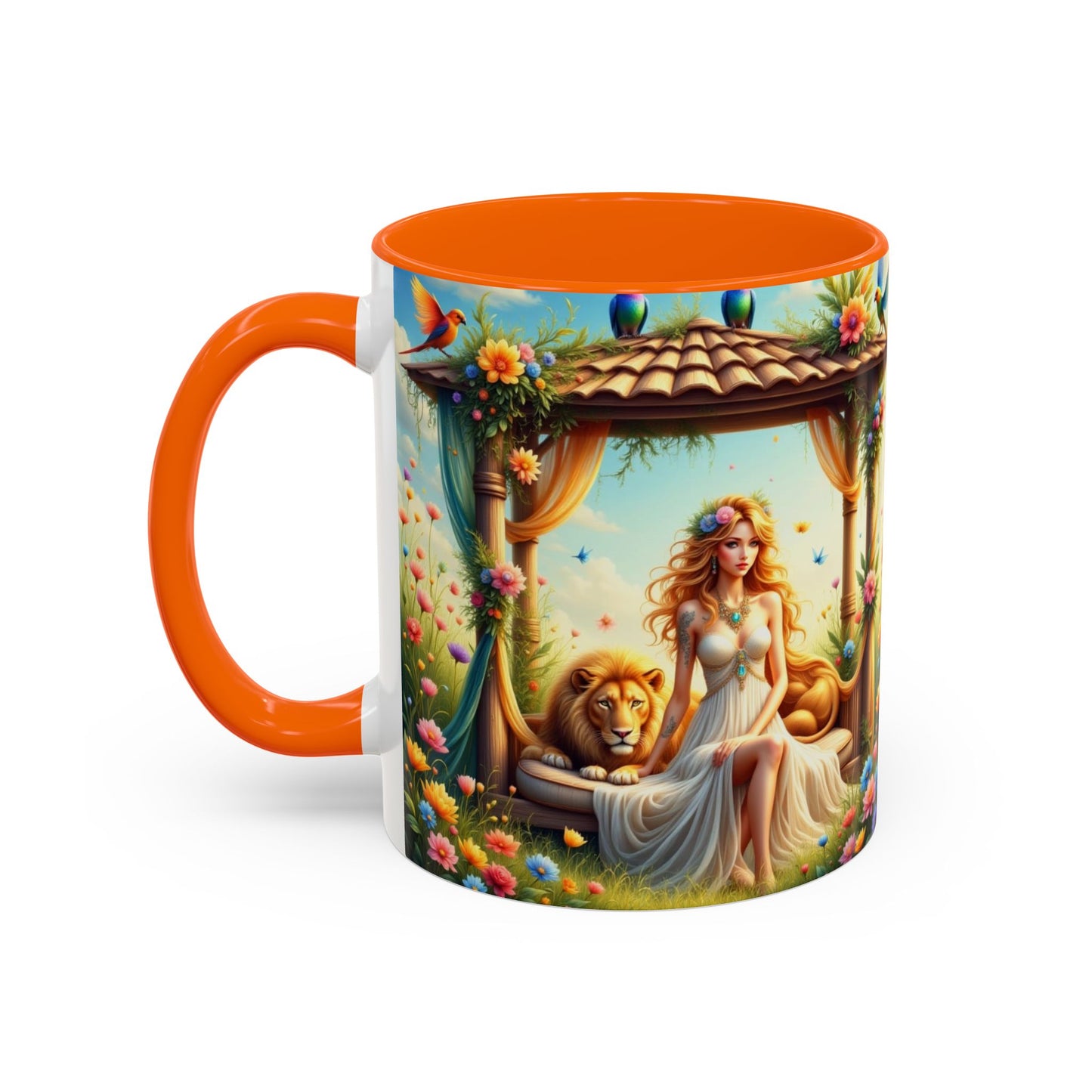 Astrology Leo Accent Coffee Mug (11, 15oz)