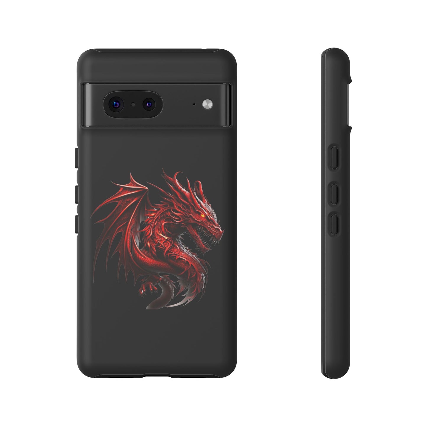 Red Dragon Phone Case, Fantasy Case, Tough Phone Cover, Gift for Gamers, Dragon Lover, Unique Mobile Accessory