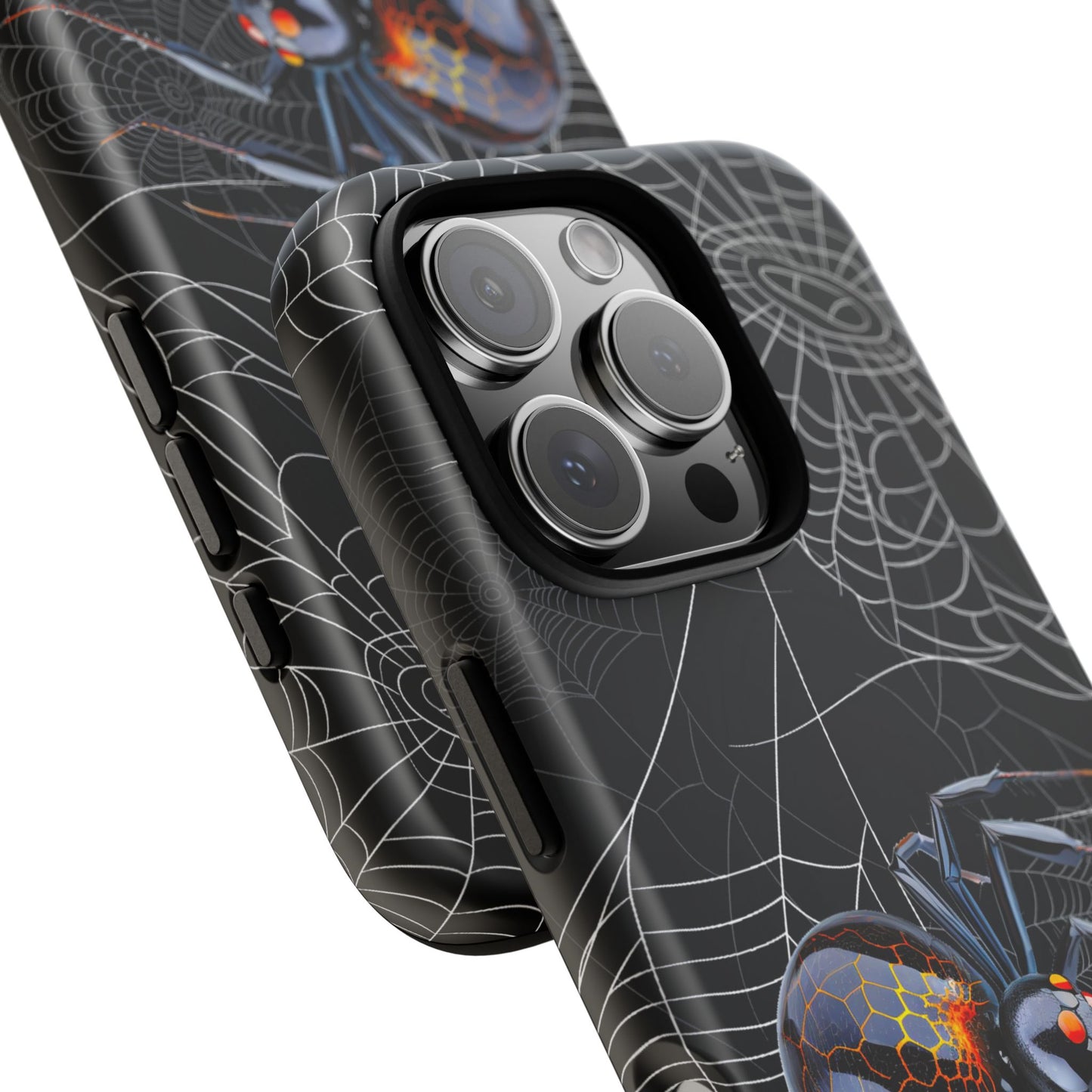 Spider Web Phone Case - Tough Cases for Halloween, Spooky Decor, Gift for Teens, Gothic Style, Unique Customizable Covers