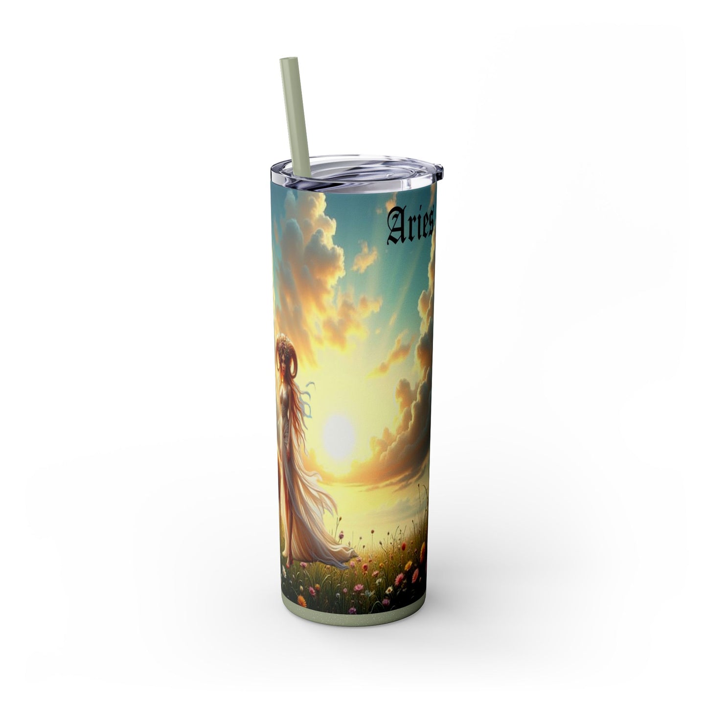 Zodiac Aries Tumbler with Straw, 20oz