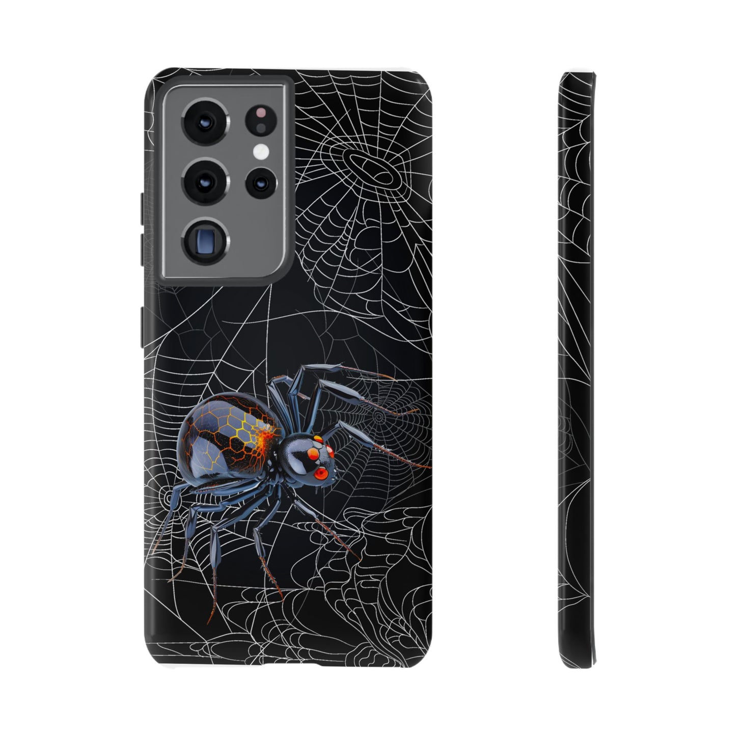 Spider Web Phone Case - Tough Cases for Halloween, Spooky Decor, Gift for Teens, Gothic Style, Unique Customizable Covers