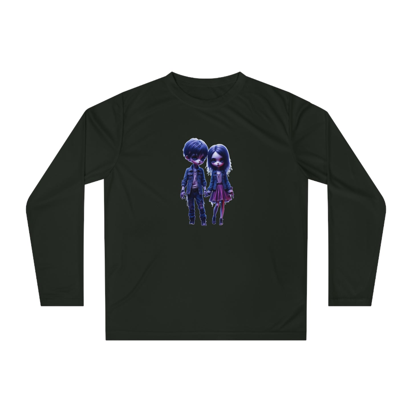 Chic Unisex Long Sleeve Performance Shirt with Unique Design, Ideal for Activewear, Casual Outings, Gifts, Halloween, and Everyday Wear