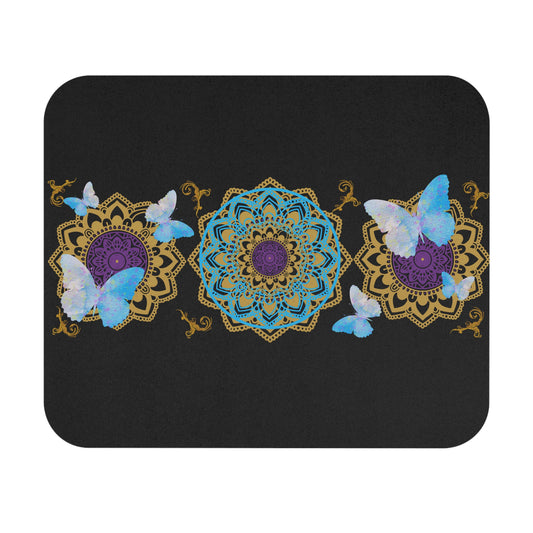 Bohemian Butterfly Mouse Pad | Cute Desk Accessory for Gamers, Students, Home Office Decor, Unique Gift for Butterfly Lovers