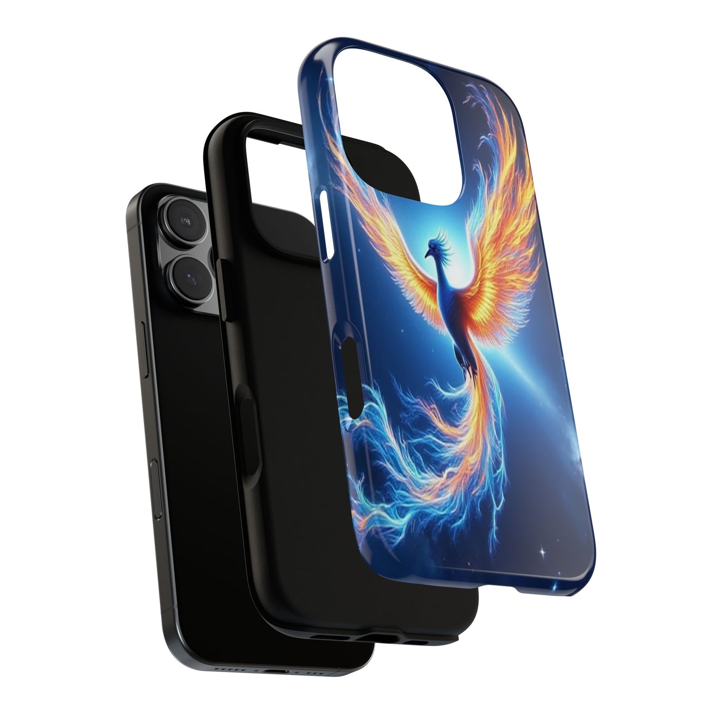 Phoenix Tough Case, Blue Bird Phone Case, Fantasy Designs, Space theme