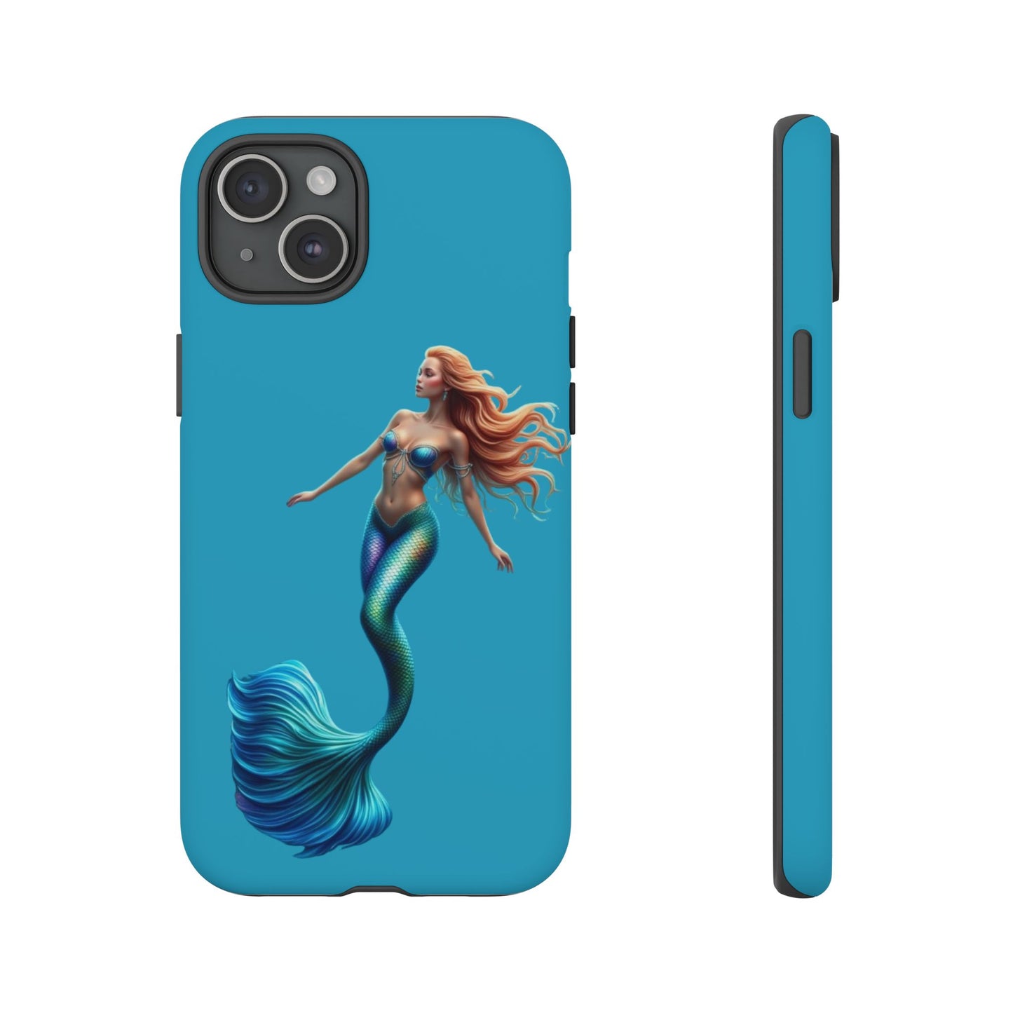 Mermaid Phone Case, Tough Phone Cover, Ocean Lover Gift, Cute Mermaid Accessory, Summer Vibes Case