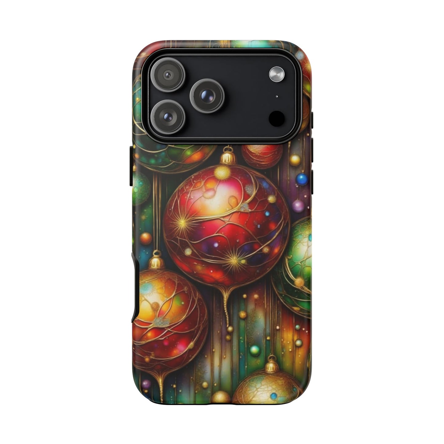 Colorful Holiday Phone Case, Festive Smartphone Cover, Christmas Gift, Artistic Phone Protector, Unique Holiday Accessory