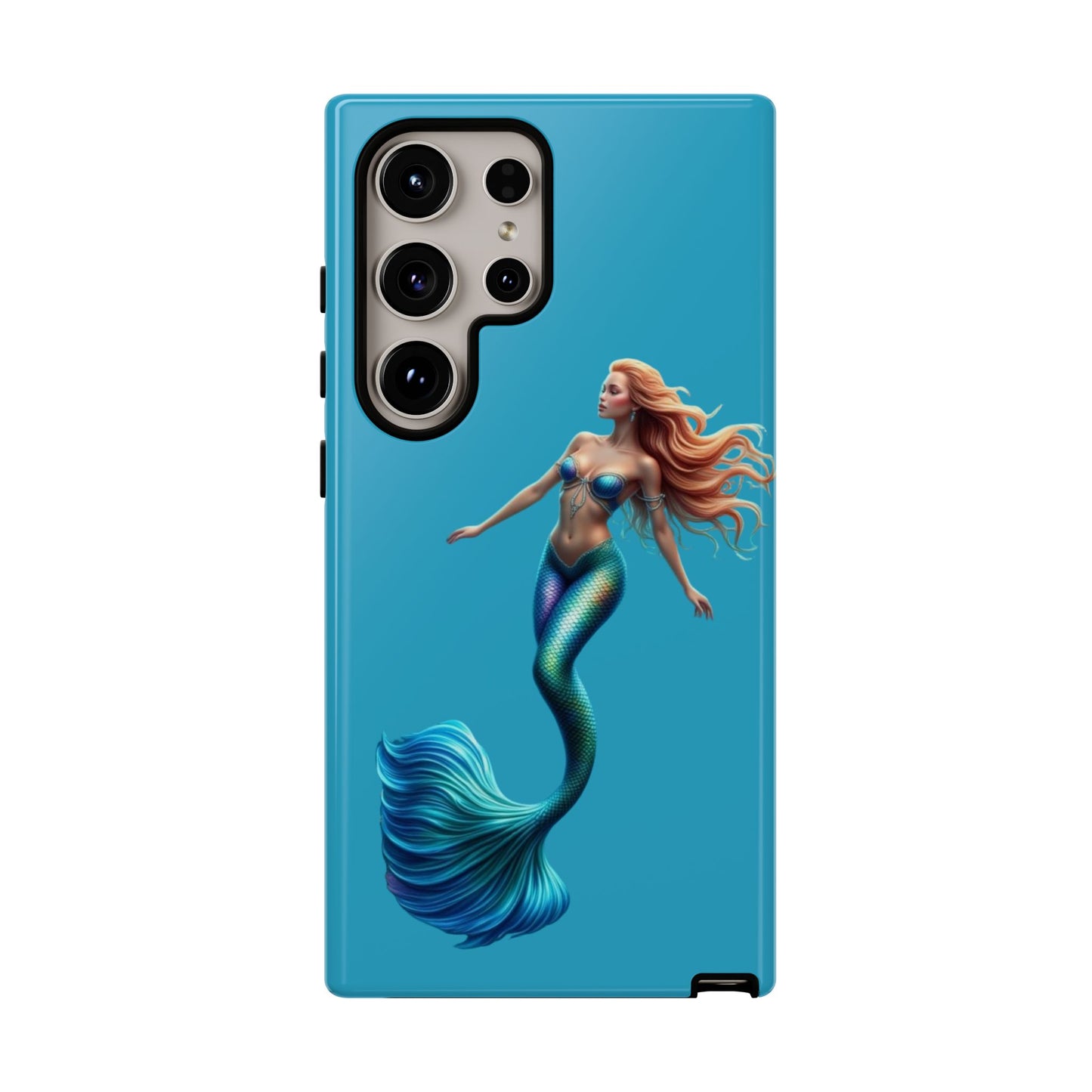 Mermaid Phone Case, Tough Phone Cover, Ocean Lover Gift, Cute Mermaid Accessory, Summer Vibes Case