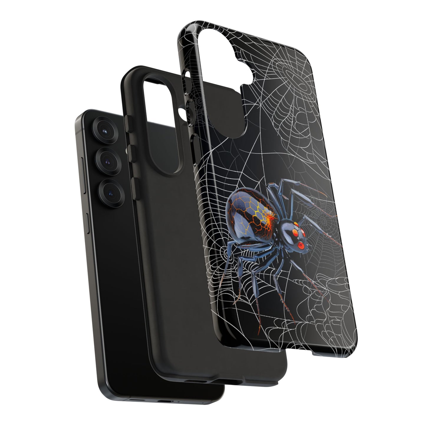Spider Web Phone Case - Tough Cases for Halloween, Spooky Decor, Gift for Teens, Gothic Style, Unique Customizable Covers