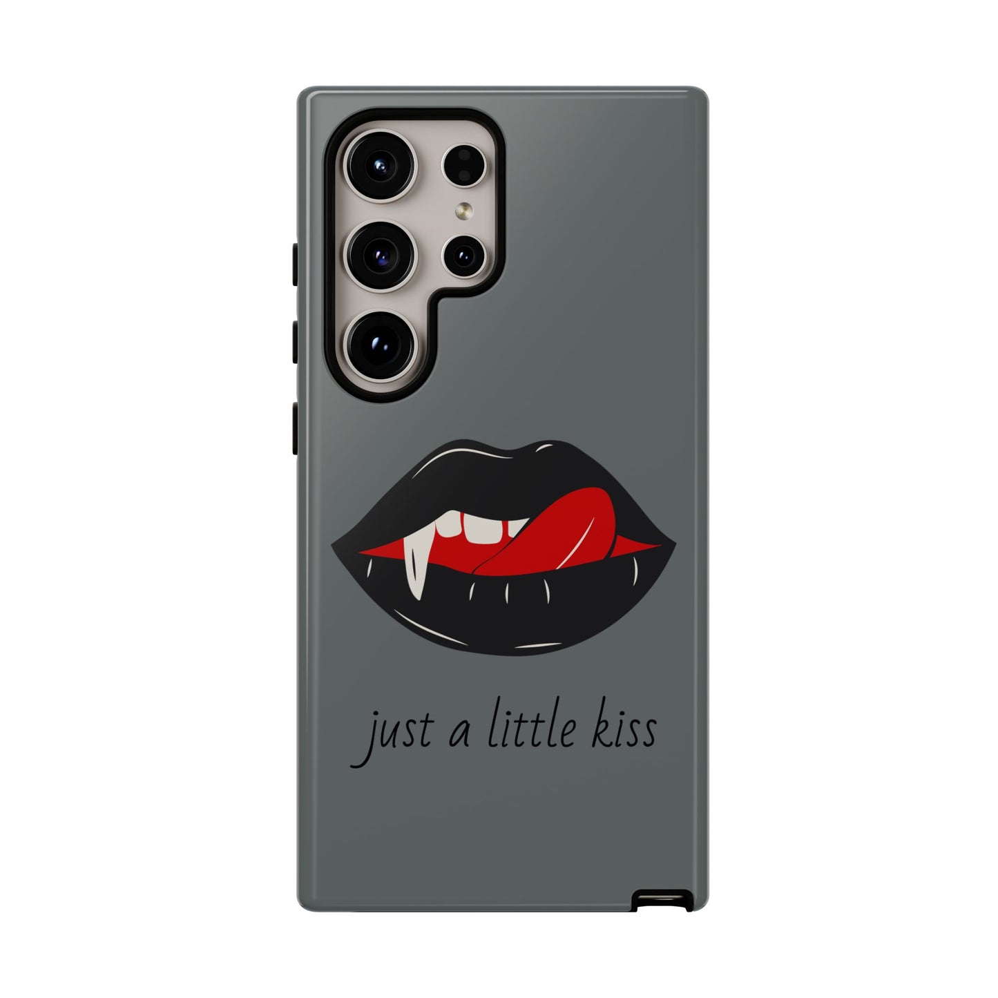 Vampire Lip Phone Case, Edgy Tech Accessories, Halloween Gifts, Goth Aesthetic, Quirky Cell Phone Cover