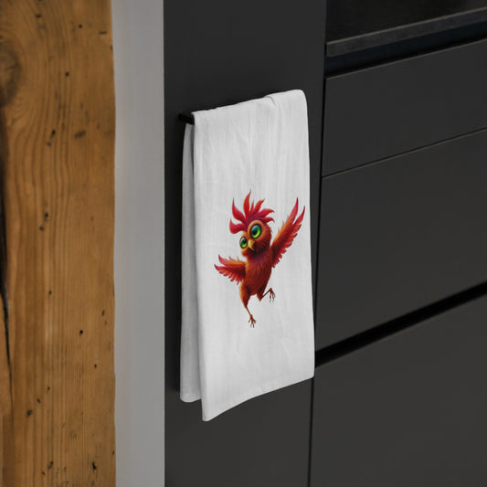 Pepper; Colorful Chicken Tea Towel, Home Decor, Kitchen Accessory, Gift for Bird Lovers, Quirky Kitchen Towel, Nature Inspired Gift