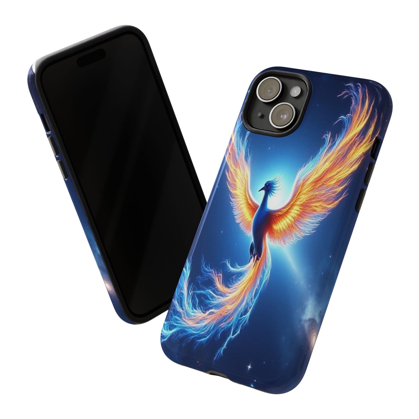 Phoenix Tough Case, Blue Bird Phone Case, Fantasy Designs, Space theme