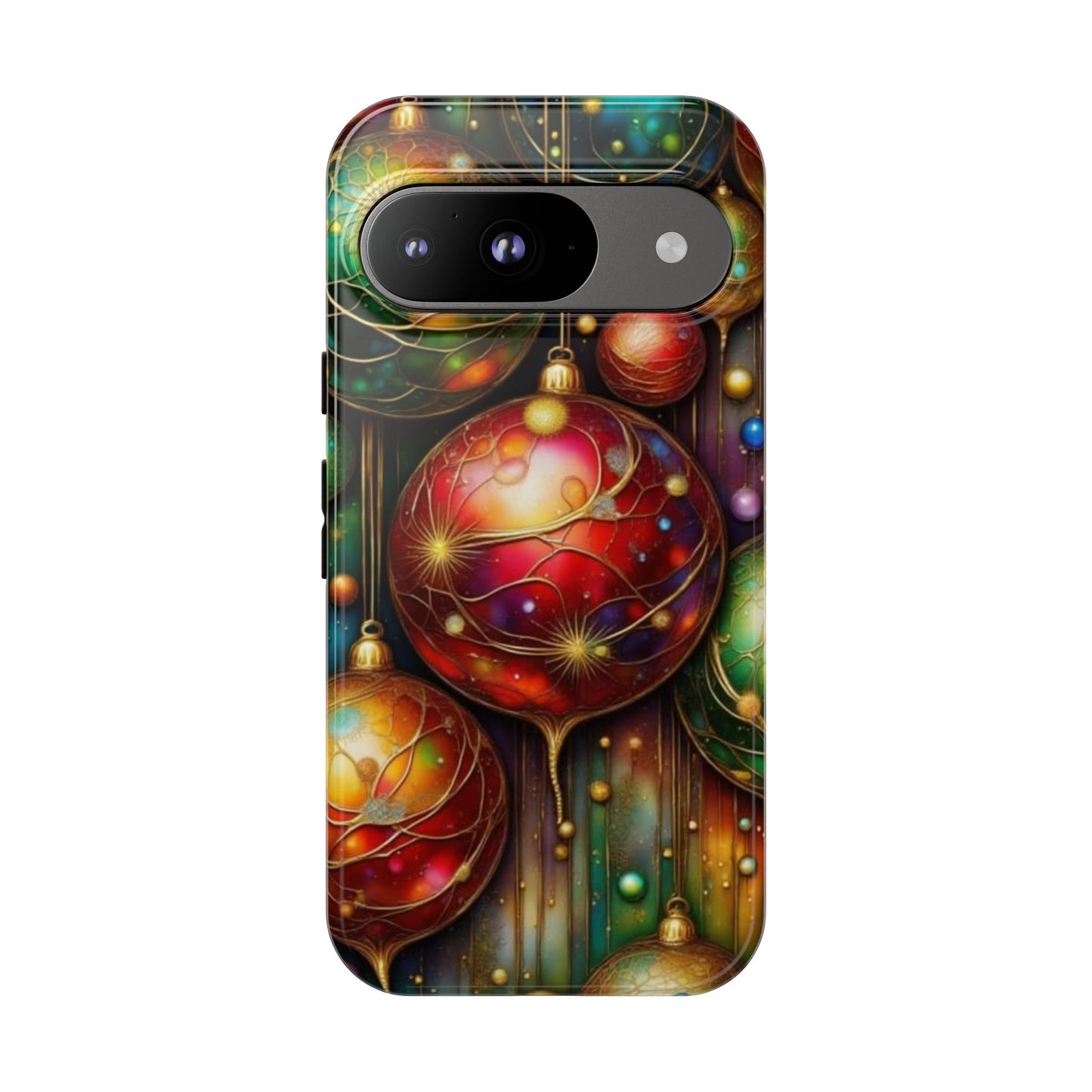 Colorful Holiday Phone Case, Festive Smartphone Cover, Christmas Gift, Artistic Phone Protector, Unique Holiday Accessory