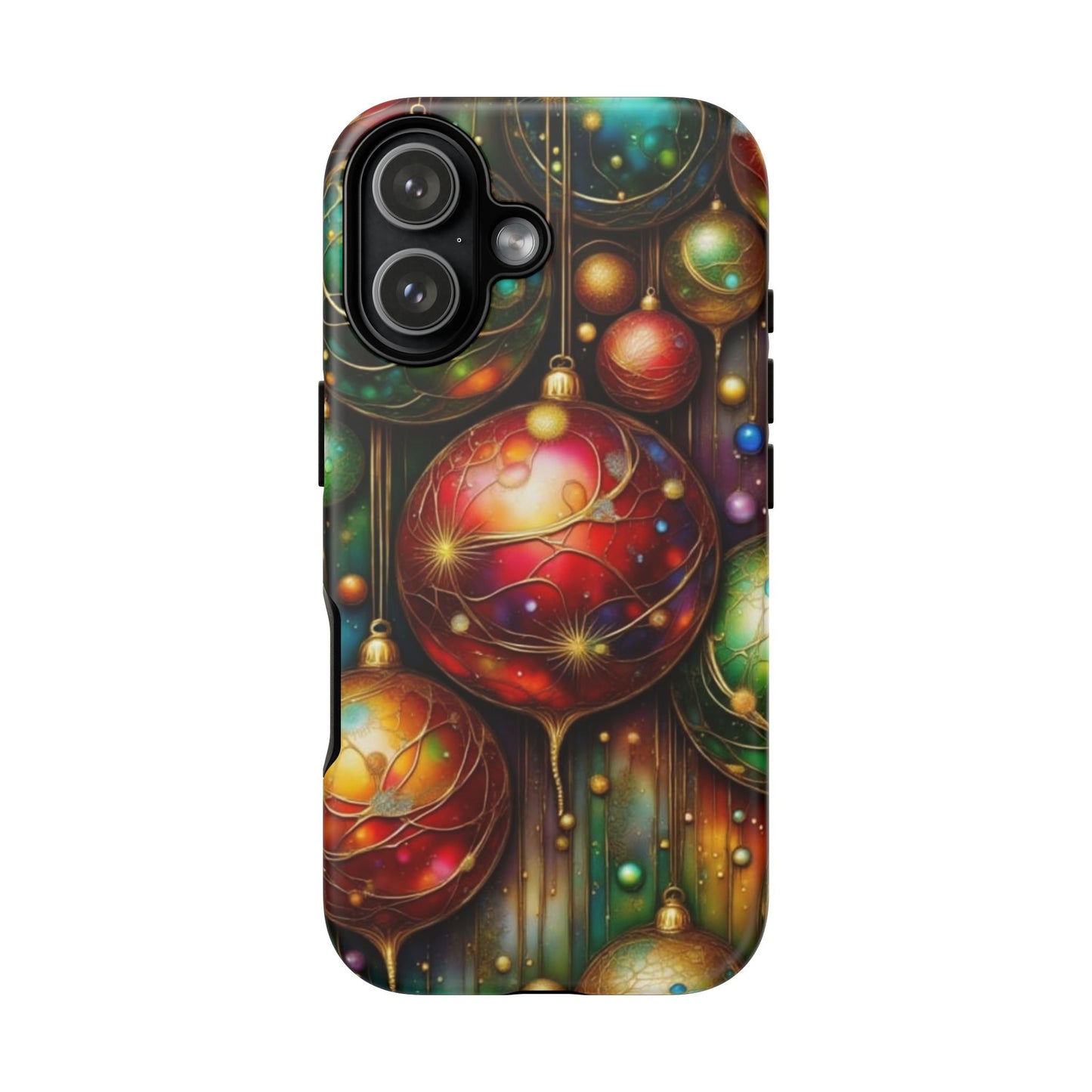 Colorful Holiday Phone Case, Festive Smartphone Cover, Christmas Gift, Artistic Phone Protector, Unique Holiday Accessory