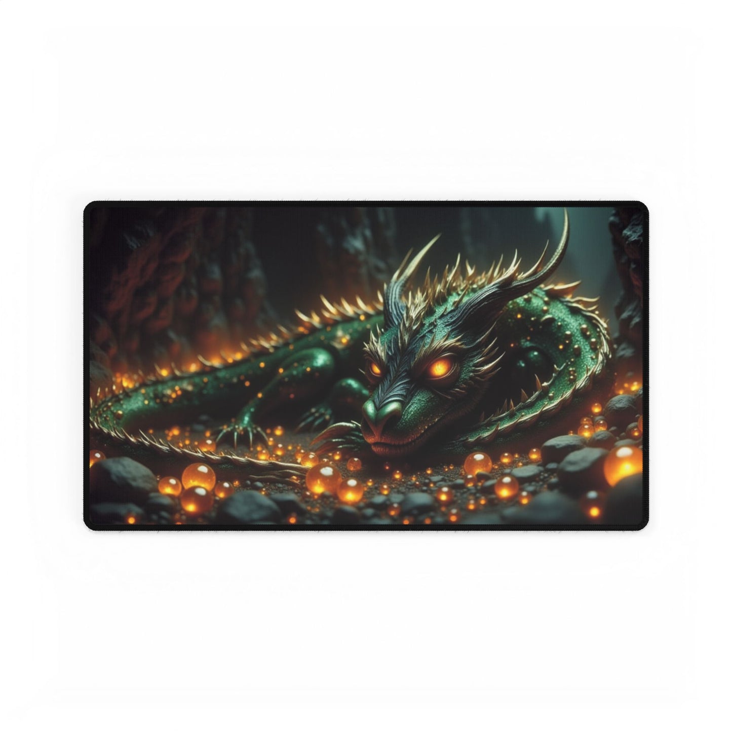 Fantasy Dragon Desk Mat, Office Decor, Gaming Mat, Home Office Accessory, Unique Gift, Desk Organizer