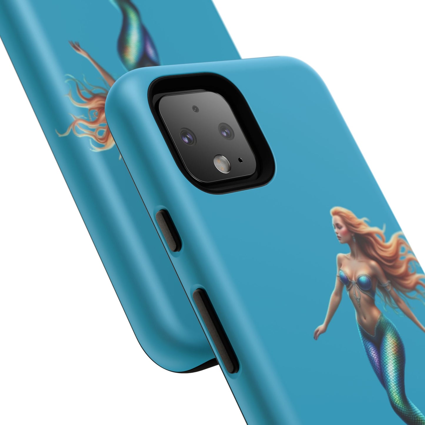 Mermaid Phone Case, Tough Phone Cover, Ocean Lover Gift, Cute Mermaid Accessory, Summer Vibes Case