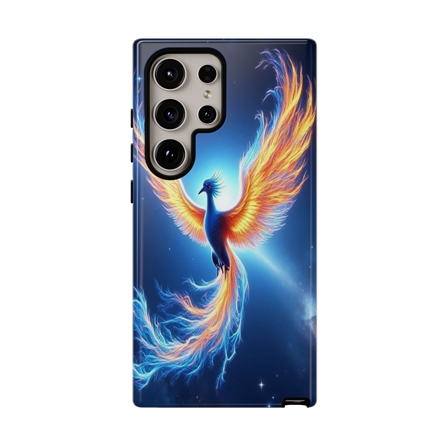 Phoenix Tough Case, Blue Bird Phone Case, Fantasy Designs, Space theme