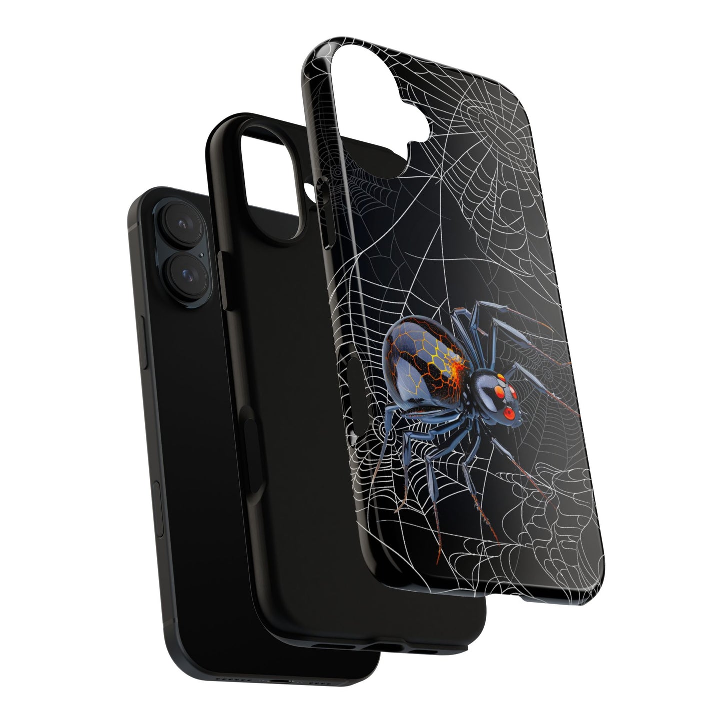 Spider Web Phone Case - Tough Cases for Halloween, Spooky Decor, Gift for Teens, Gothic Style, Unique Customizable Covers