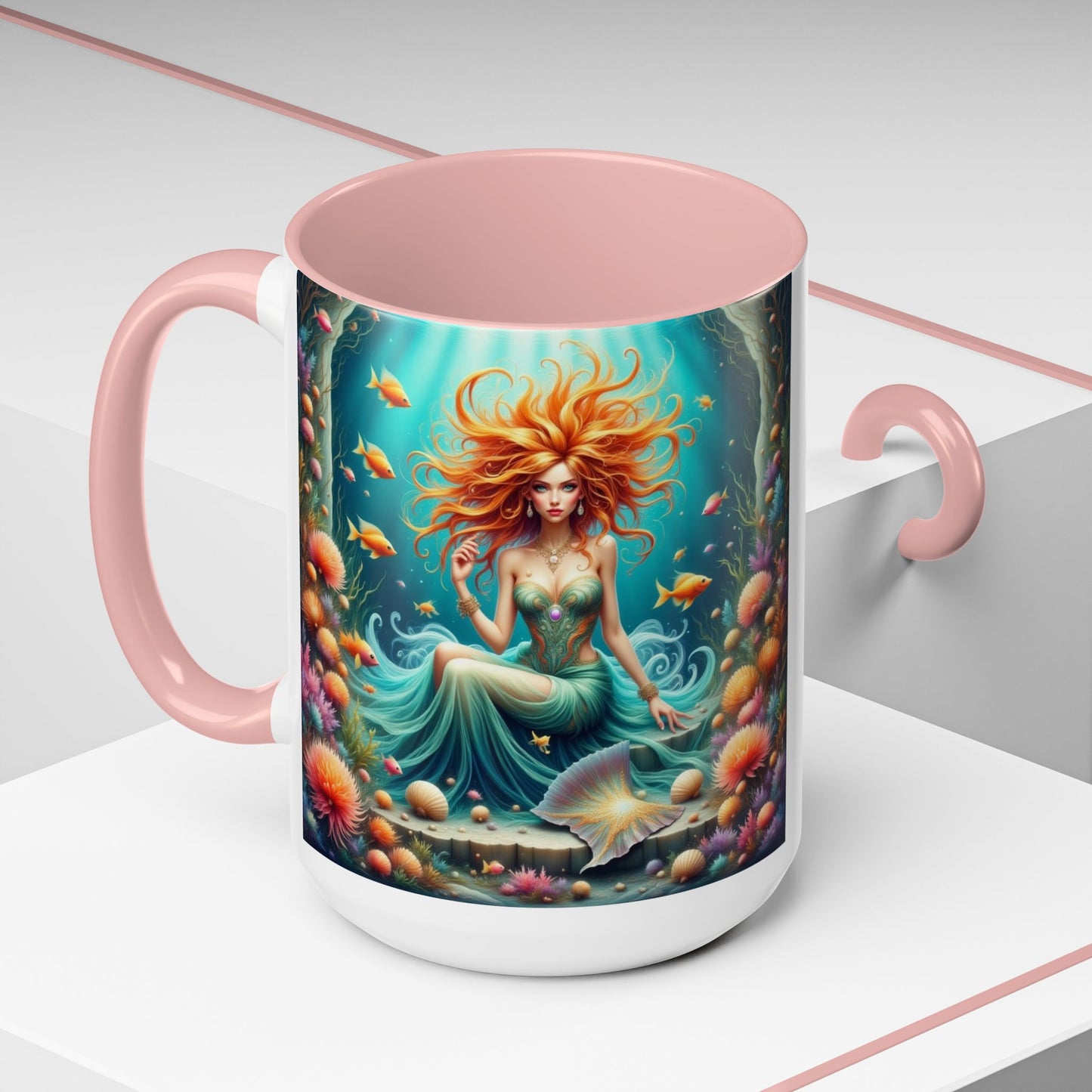 Astrology Pisces Accent Coffee Mug (11, 15oz)