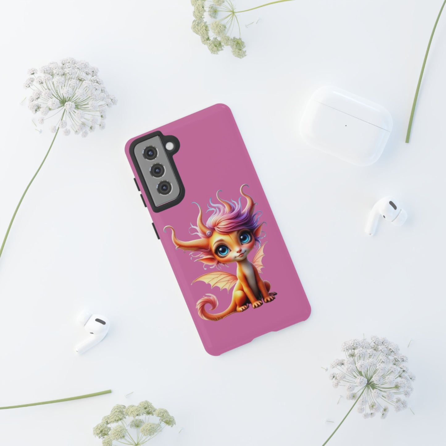 Dragon-Themed Phone Case, Cute Fantasy Phone Cover, Gifts for Kids, Magical Dragon Design, Birthday Present, Phone Accessories