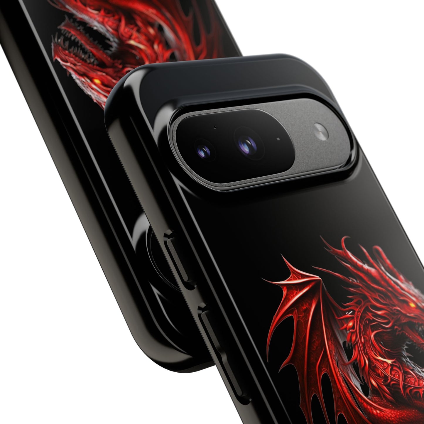 Red Dragon Phone Case, Fantasy Case, Tough Phone Cover, Gift for Gamers, Dragon Lover, Unique Mobile Accessory