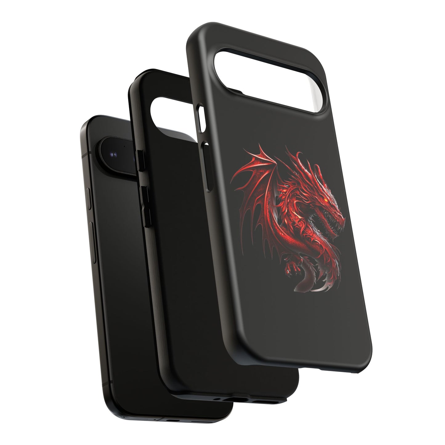 Red Dragon Phone Case, Fantasy Case, Tough Phone Cover, Gift for Gamers, Dragon Lover, Unique Mobile Accessory