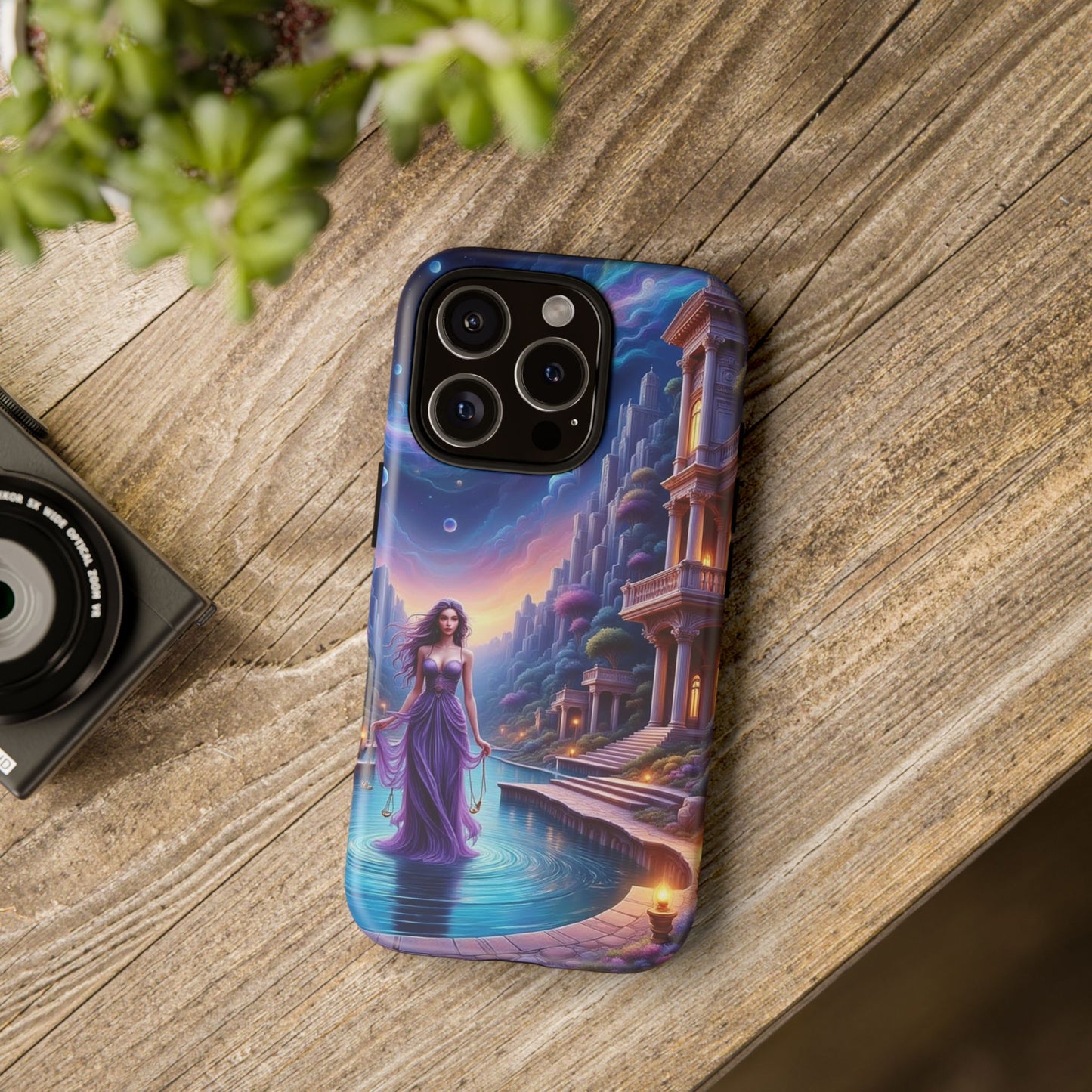 Celestial Fantasy Phone Case, Tough Case for Dreamers, Galaxy Design, Gift for Her, Magical Phone Accessory