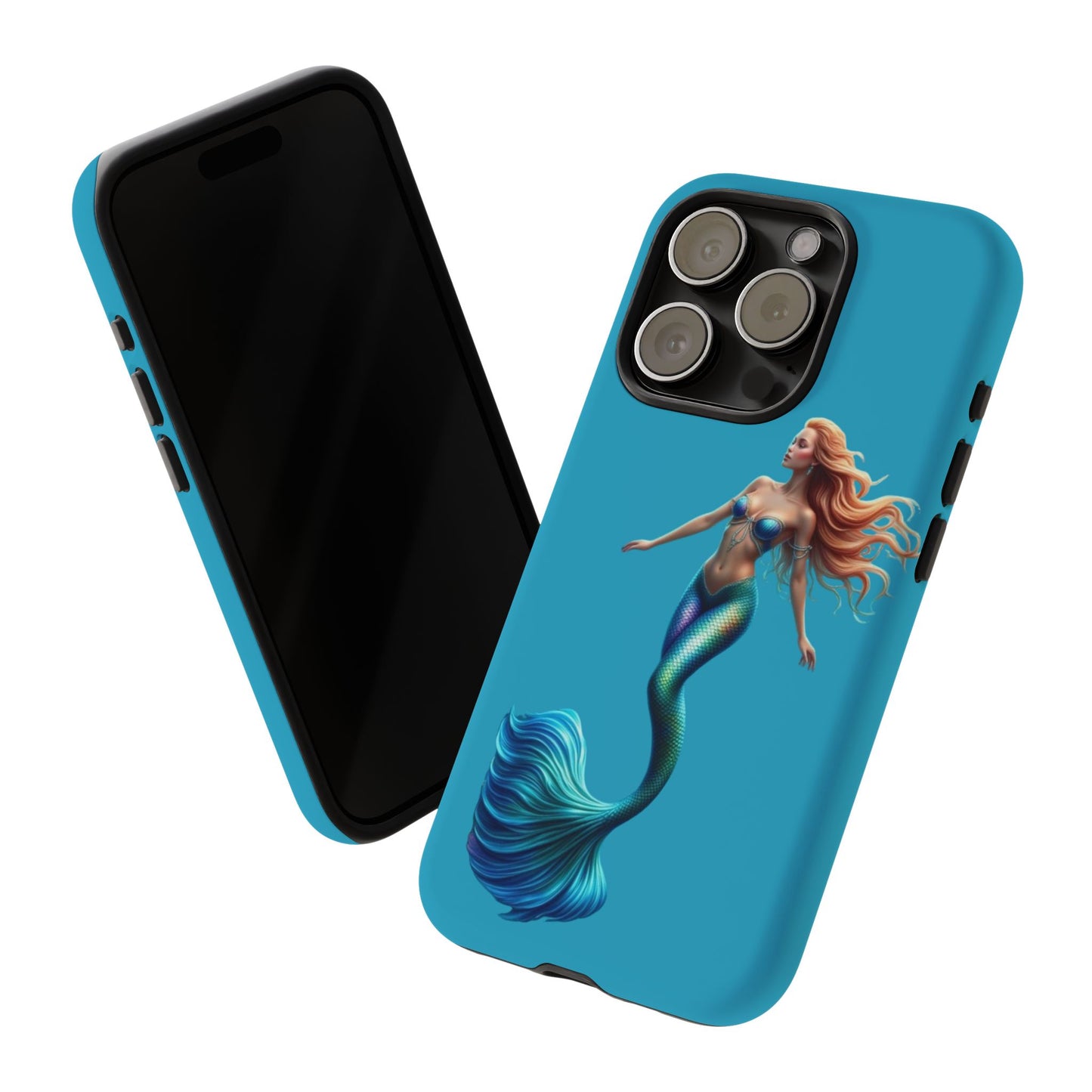 Mermaid Phone Case, Tough Phone Cover, Ocean Lover Gift, Cute Mermaid Accessory, Summer Vibes Case