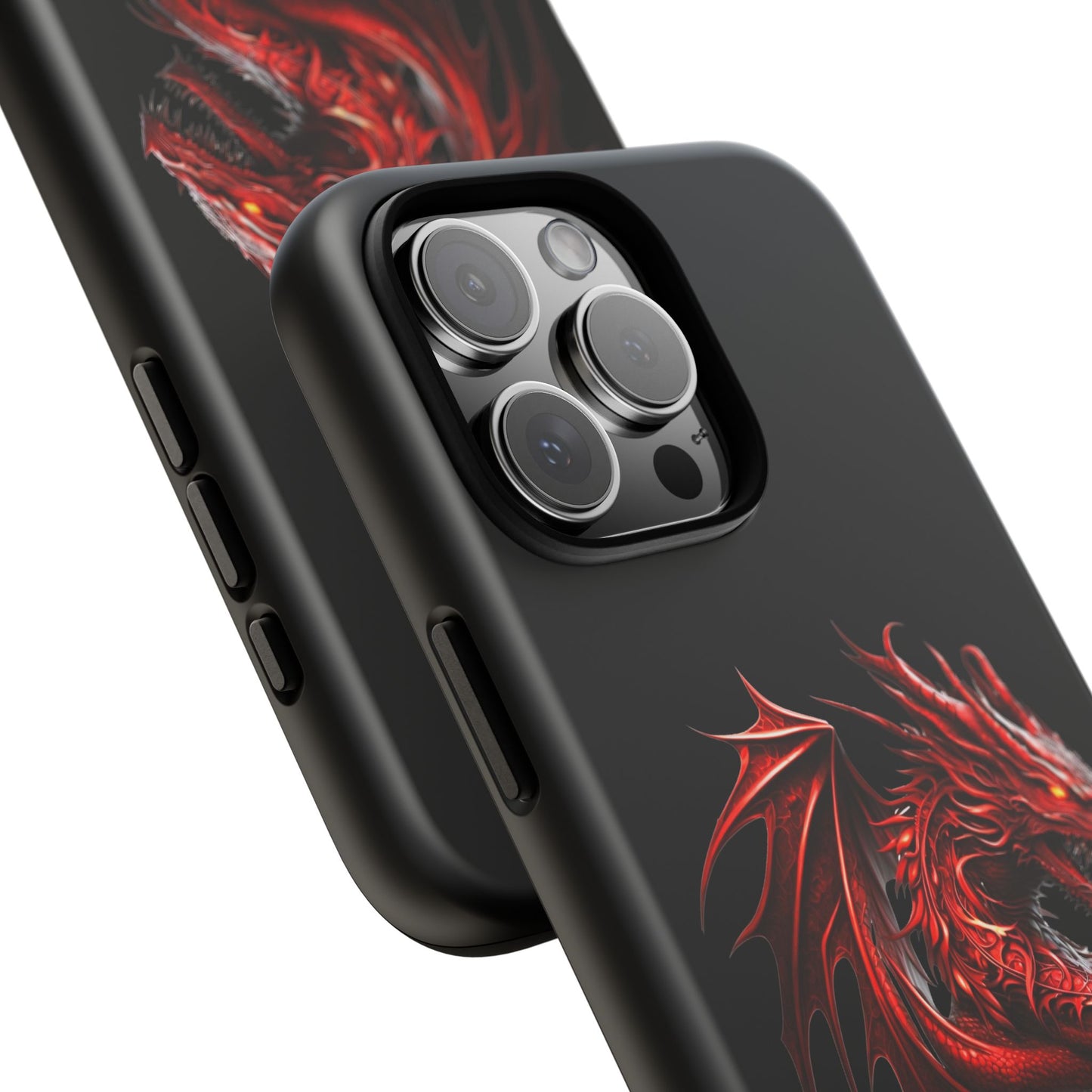 Red Dragon Phone Case, Fantasy Case, Tough Phone Cover, Gift for Gamers, Dragon Lover, Unique Mobile Accessory