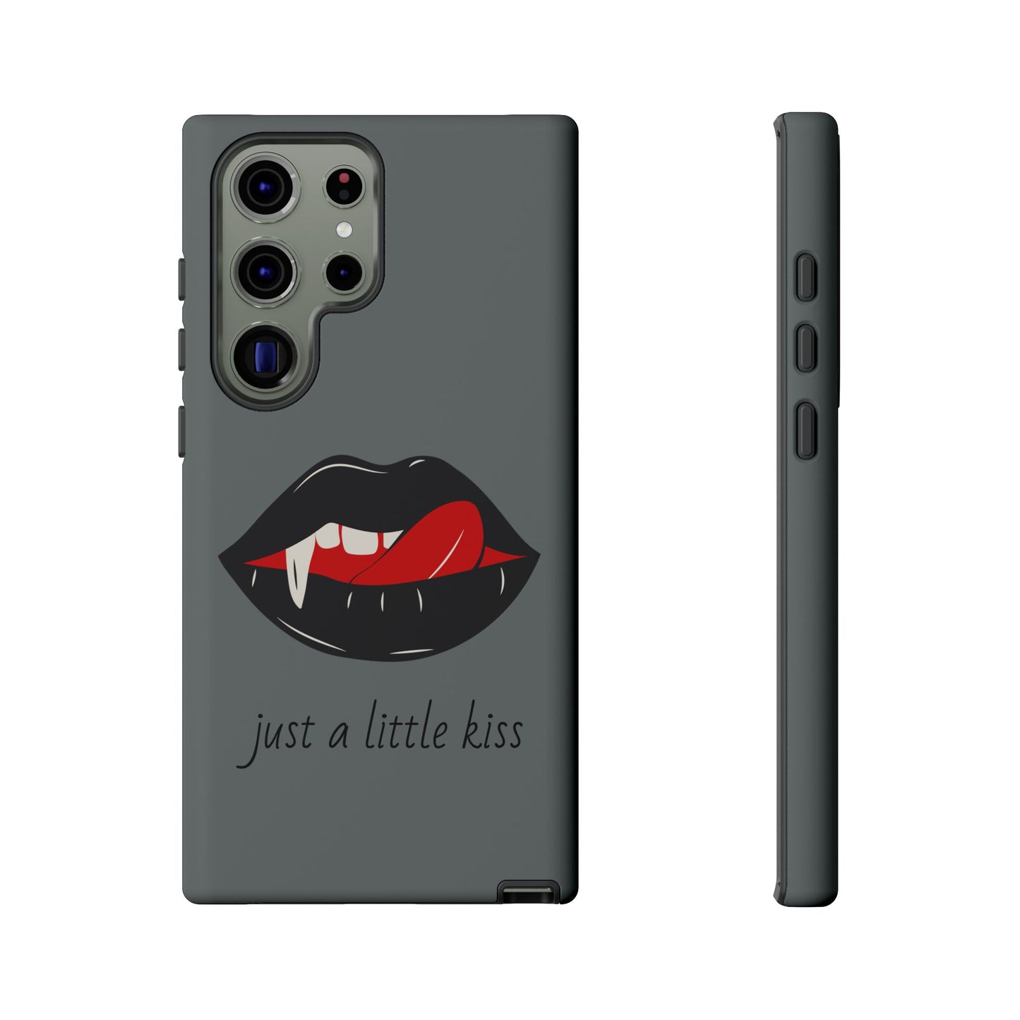 Vampire Lip Phone Case, Edgy Tech Accessories, Halloween Gifts, Goth Aesthetic, Quirky Cell Phone Cover