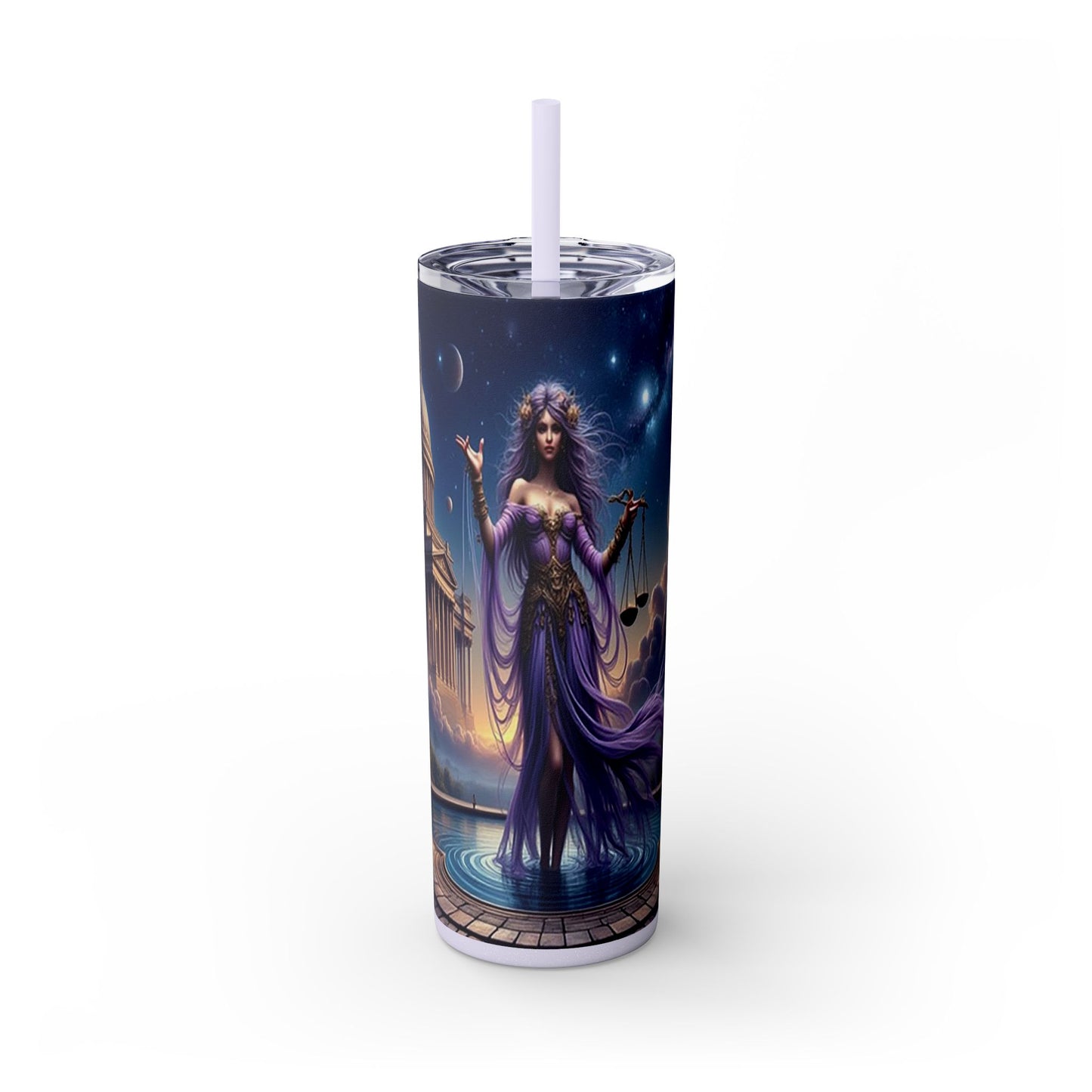 Zodiac Libra Tumbler with Straw 20oz