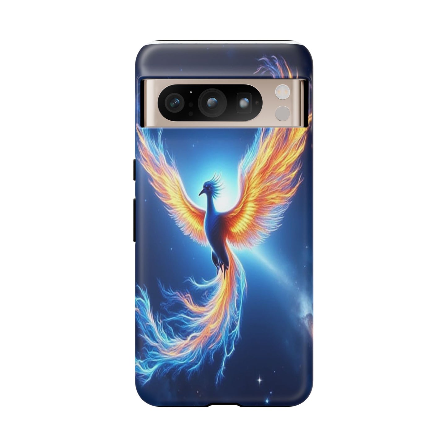 Phoenix Tough Case, Blue Bird Phone Case, Fantasy Designs, Space theme
