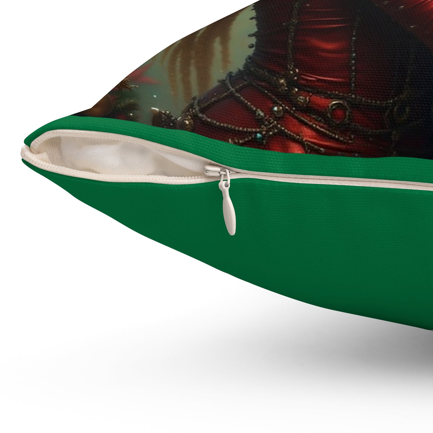 Christmas Elf Square Pillow, Cozy Holiday Pillow, Festive Home Decor, Gift for Her, Winter Decoration, Dreamy Pillow for Christmas