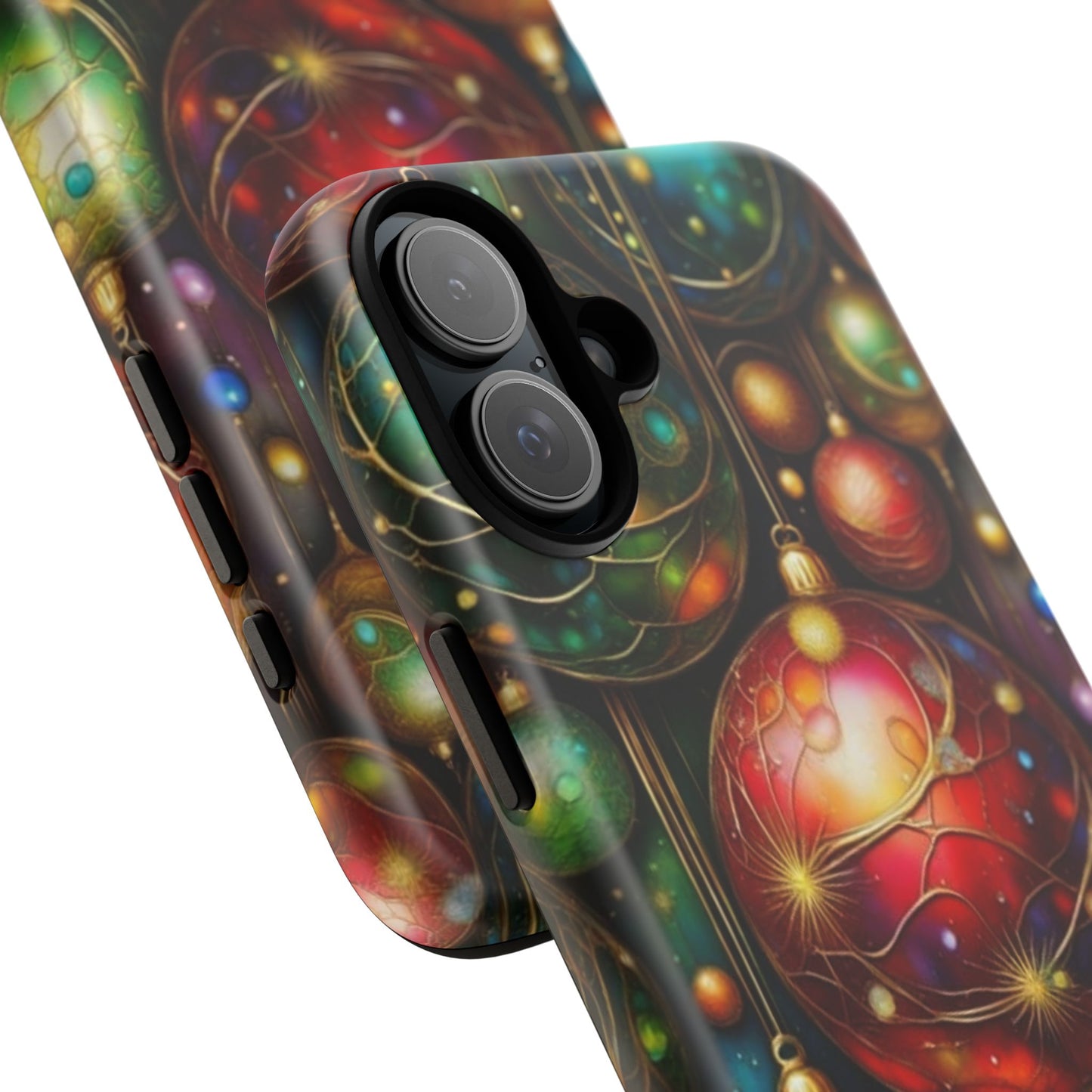 Colorful Holiday Phone Case, Festive Smartphone Cover, Christmas Gift, Artistic Phone Protector, Unique Holiday Accessory