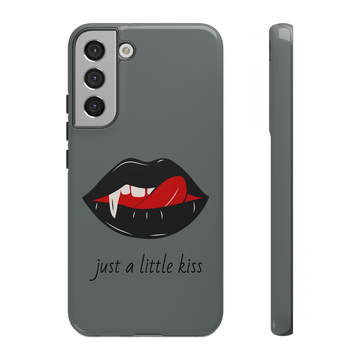 Vampire Lip Phone Case, Edgy Tech Accessories, Halloween Gifts, Goth Aesthetic, Quirky Cell Phone Cover