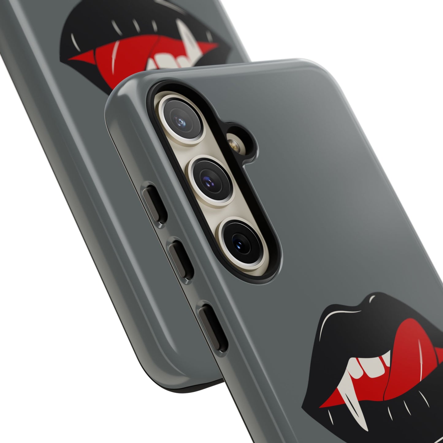 Vampire Lip Phone Case, Edgy Tech Accessories, Halloween Gifts, Goth Aesthetic, Quirky Cell Phone Cover