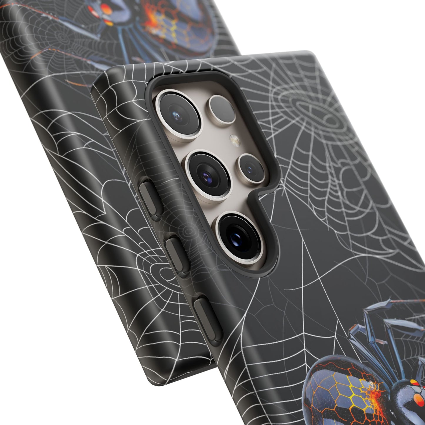 Spider Web Phone Case - Tough Cases for Halloween, Spooky Decor, Gift for Teens, Gothic Style, Unique Customizable Covers