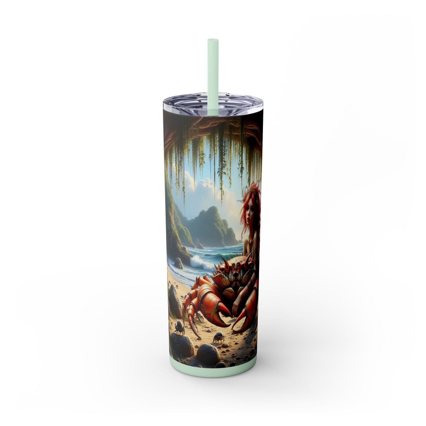 Zodiac Cancer Tumbler with Straw, 20oz