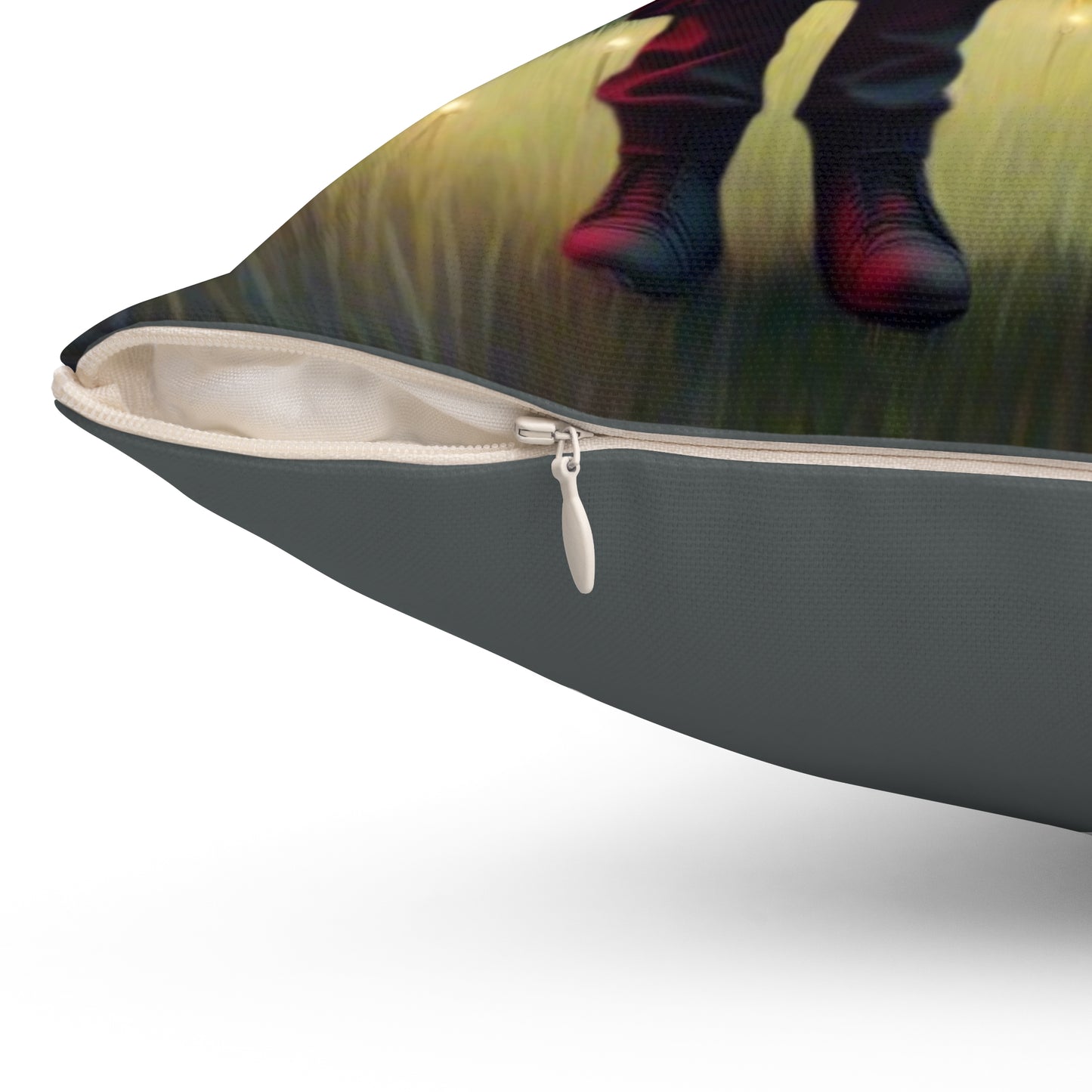 Gothic Creepy Square Pillow, Decorative Cushion, Spooky Home Decor, Cozy Fall Vibes, Witchy Gift Idea, Timmy and Tina